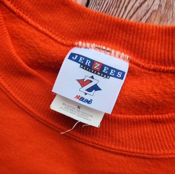 Vintage 90s Halloween Pumpkin Jack O Lantern Sweater XL Sweatshirt Vibrant - Picture 2 of 4